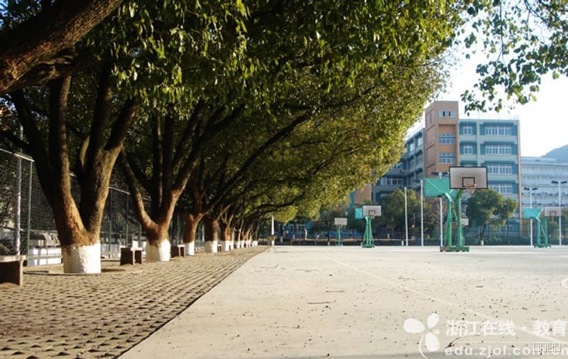 杭州市万向职业技术学院蓝球场